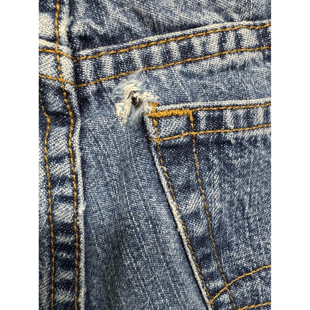 Vintage LEI Flare Jeans Womens 3 Medium Wash Button Fly Wide Leg Denim Y2K 90s - Picture 9 of 10